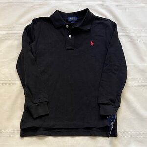 Polo by Ralph Lauren Black polo long sleeve NWT Sz 6